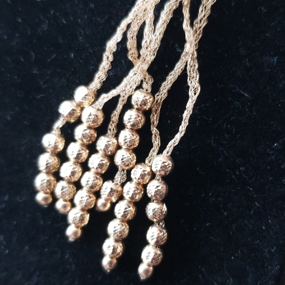 14kt Dangle Earrings - Picture 3 of 4